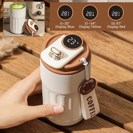 Smart thermos with LED display